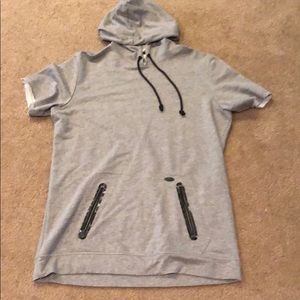 American rag short sleeve hoodie